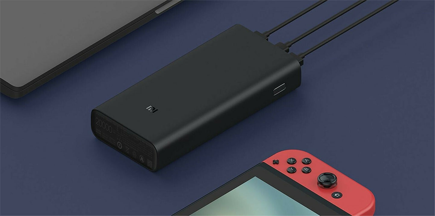 Externí baterie Xiaomi Mi, 20000mAh, 50W, QC + PD, 2 x USB-A - 1 x USB-C, černá BHR5121GL BHR5121GL