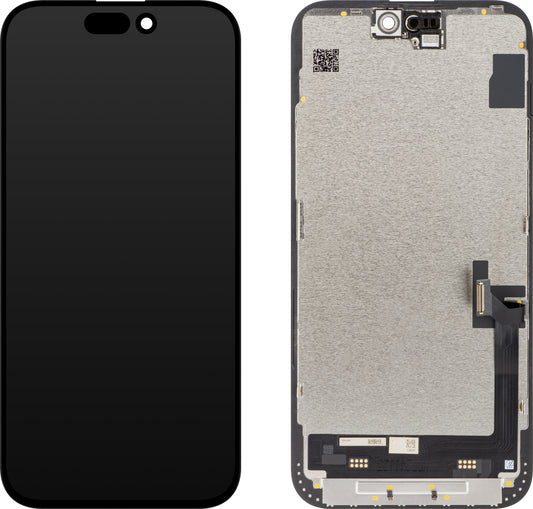 Dotykový displej JK pro Apple iPhone 15 Plus, s rámečkem, verze In-Cell LCD, černý 