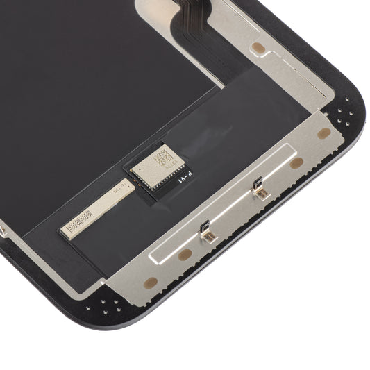 Dotykový displej ZY pro Apple iPhone 13, s rámečkem, pohyblivá verze OLED IC, černý