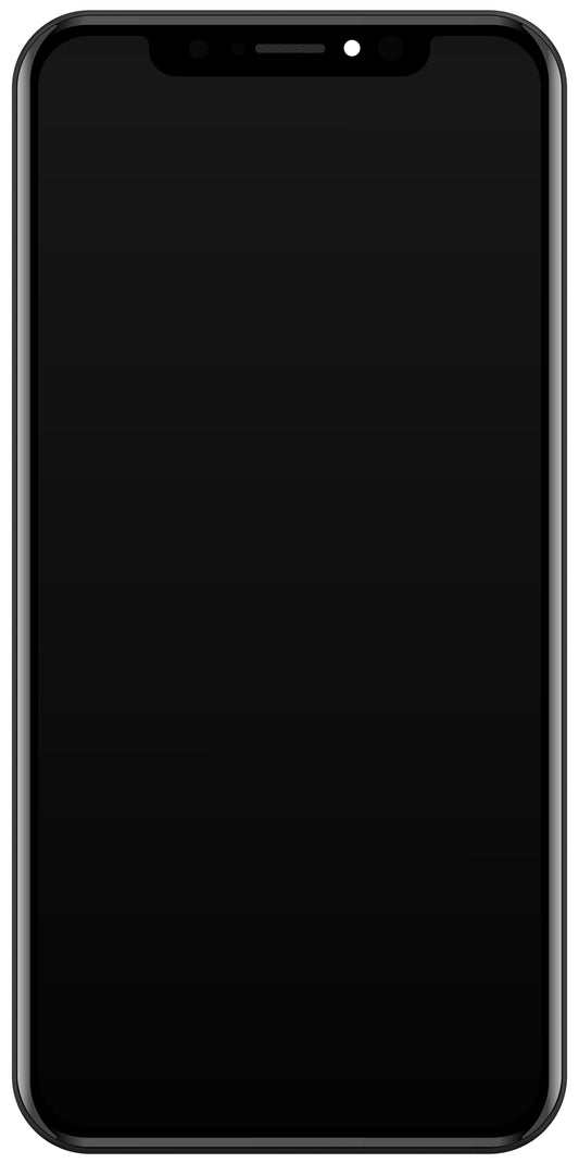 Dotykový displej JK pro Apple iPhone XS, s rámečkem, verze In-Cell LCD, černý