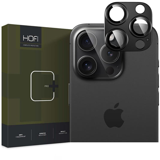 Protective Camera Back Cover HOFI Fullcam for Apple iPhone 16 Pro Max / 16 Pro, Glass Protected, Black