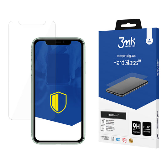 3MK HardGlass Screen Protector pro Apple iPhone 11/XR, plně lepený, 2,5D, 2,5D