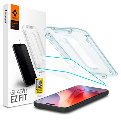 Spigen EZ FIT Screen Protector for Apple iPhone 16 Pro Max, Glass Shielded, Full Glue, Set of 2 pieces AGL07907 AGL07907