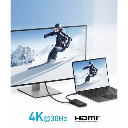 Rozbočovač USB-C Anker 332, 2 x USB-A - 2 x USB-C - 1 x HDMI, černý A8356G11 