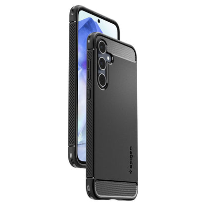 Pouzdro pro Samsung Galaxy A55 5G A556, Spigen, Rugged Armour, černé ACS07500 