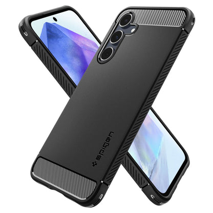 Pouzdro pro Samsung Galaxy A55 5G A556, Spigen, Rugged Armour, černé ACS07500 