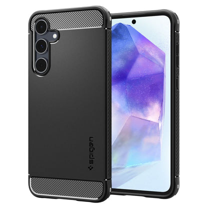 Pouzdro pro Samsung Galaxy A55 5G A556, Spigen, Rugged Armour, černé ACS07500 