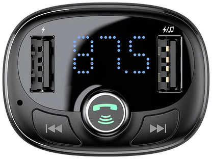 Bluetooth FM Modulator Baseus S-09, 2 x USB-A - 1 x microSD 