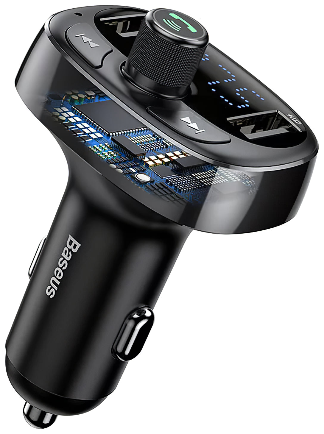 Bluetooth FM Modulator Baseus S-09, 2 x USB-A - 1 x microSD 