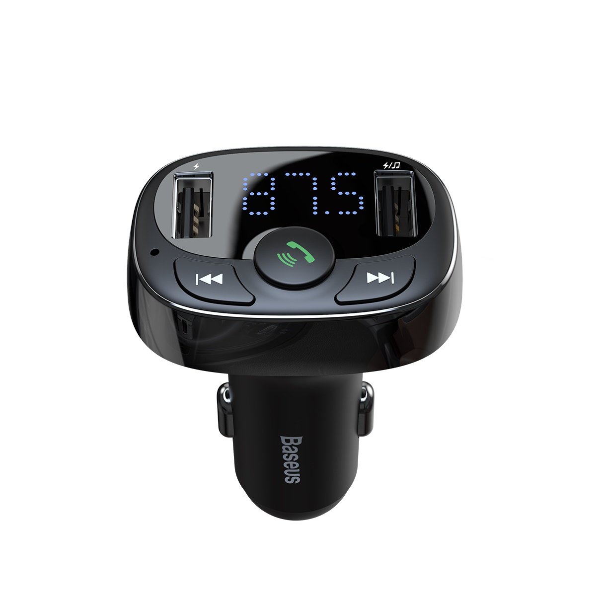 Bluetooth FM Modulator Baseus S-09A, 2 x USB-A - 1 x microSD 