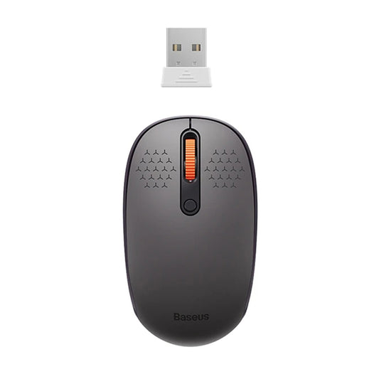 Baseus F01B třírežimová bezdrátová myš, 1600DPI, BT / Wi-Fi, šedá B0105555503833-00